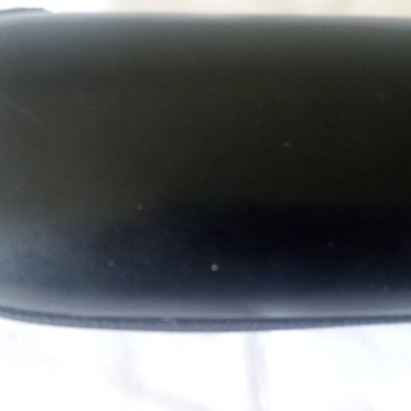 DKNY Eyeglasses Case Semi-Hard With Zip Opening Black With Logo 6.5" x 3" x 1.5" - Picture 3 of 3